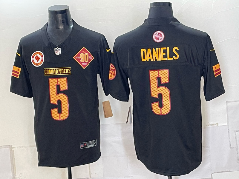 Men Washington Redskins #5 Daniels black Nike Limited NFL Jersey 092402->washington redskins->NFL Jersey